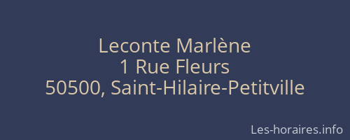 Leconte Marlène