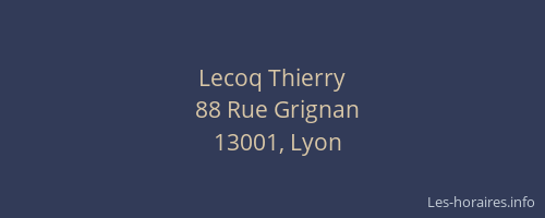 Lecoq Thierry