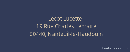 Lecot Lucette