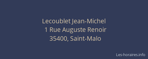 Lecoublet Jean-Michel