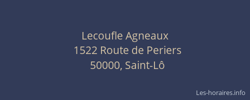 Lecoufle Agneaux