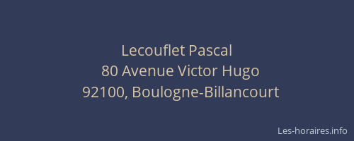 Lecouflet Pascal