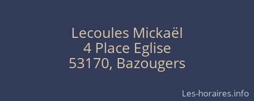 Lecoules Mickaël