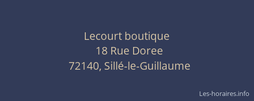 Lecourt boutique