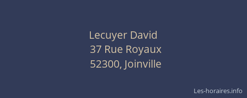 Lecuyer David