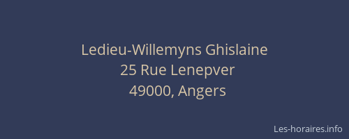 Ledieu-Willemyns Ghislaine