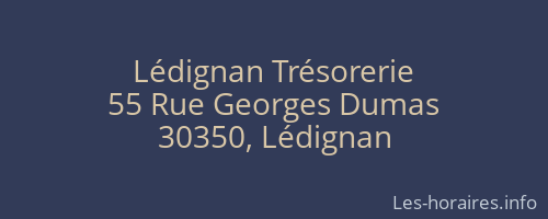 Lédignan Trésorerie