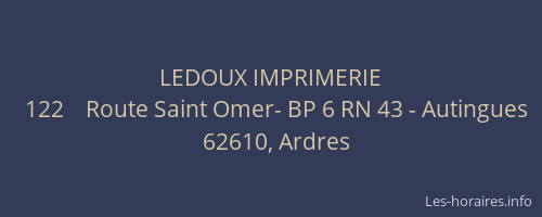 LEDOUX IMPRIMERIE