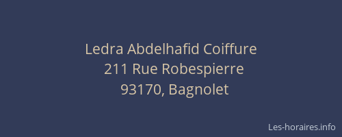 Ledra Abdelhafid Coiffure