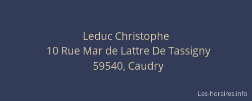Leduc Christophe