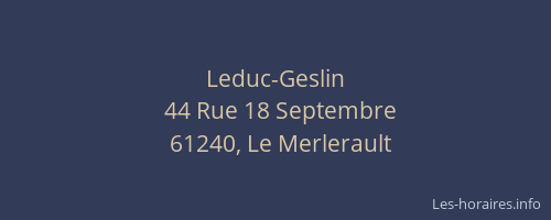 Leduc-Geslin
