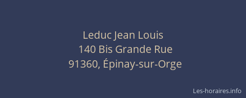 Leduc Jean Louis