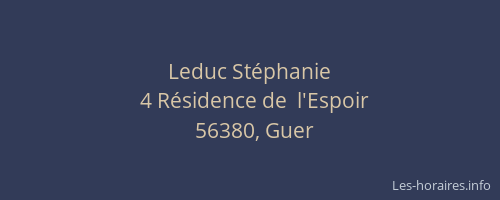 Leduc Stéphanie