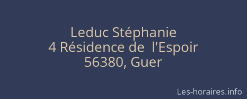 Leduc Stéphanie