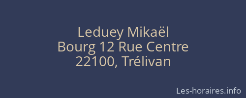 Leduey Mikaël