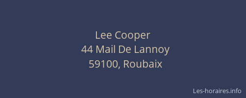 Lee Cooper