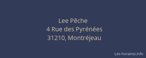 Lee Pêche