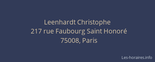 Leenhardt Christophe