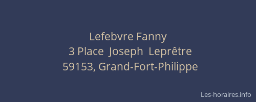 Lefebvre Fanny