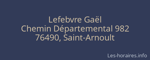 Lefebvre Gaël