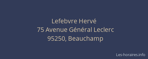 Lefebvre Hervé