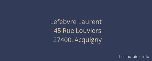 Lefebvre Laurent