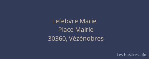 Lefebvre Marie