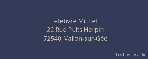 Lefebvre Michel