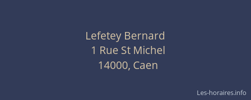 Lefetey Bernard