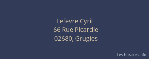 Lefevre Cyril