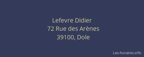 Lefevre Didier