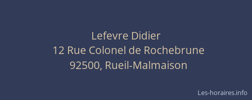 Lefevre Didier