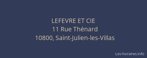 LEFEVRE ET CIE