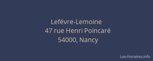 Lefévre-Lemoine