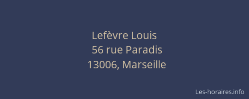 Lefèvre Louis