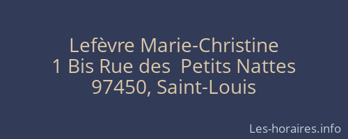 Lefèvre Marie-Christine