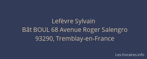 Lefèvre Sylvain