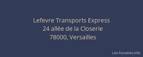 Lefevre Transports Express