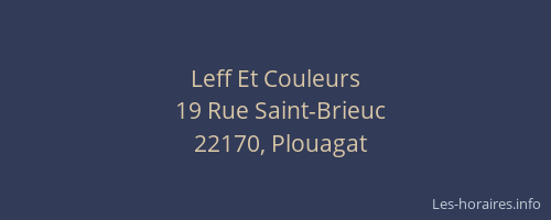 Leff Et Couleurs