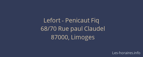 Lefort - Penicaut Fiq