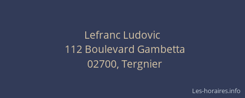 Lefranc Ludovic