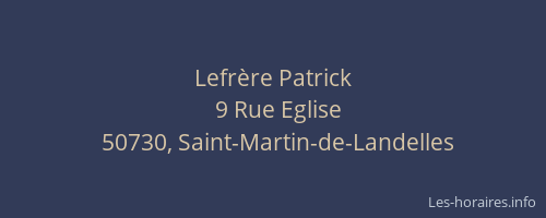 Lefrère Patrick