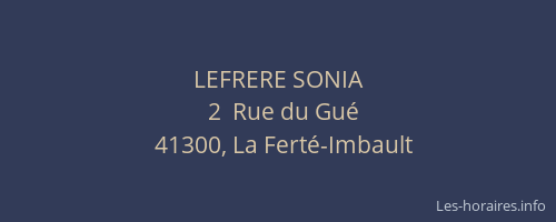 LEFRERE SONIA