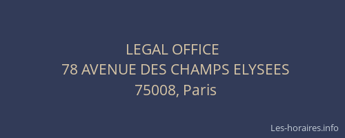 LEGAL OFFICE