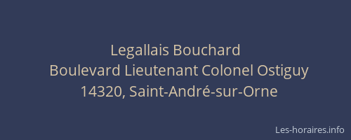 Legallais Bouchard
