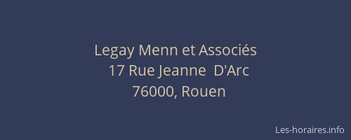 Legay Menn et Associés