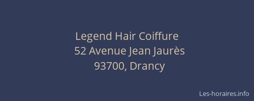 Legend Hair Coiffure