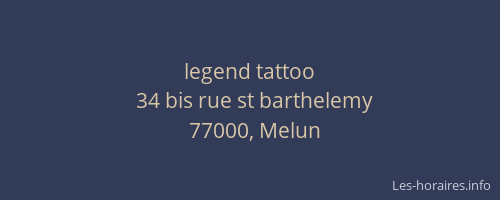 legend tattoo
