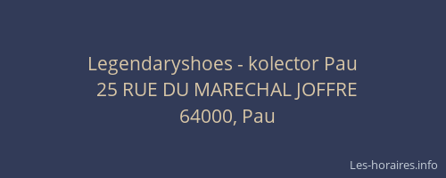 Legendaryshoes - kolector Pau