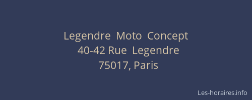 Legendre  Moto  Concept